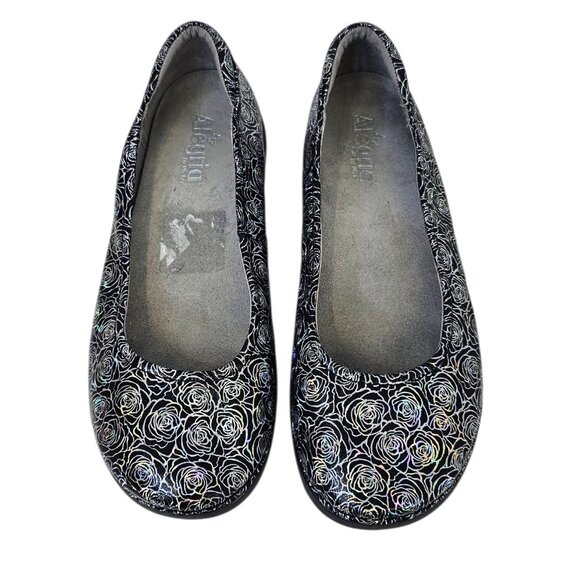 Alegria Petal Ballet Flats, Iridescent Roses, Leather, Comfort, Slip On, 9.5 - Picture 3 of 8
